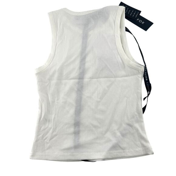 White Fox Sirena Rib Tank White Size M - Picture 6 of 8